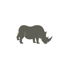 Obraz na płótnie Canvas rhino illustration for wildlife day