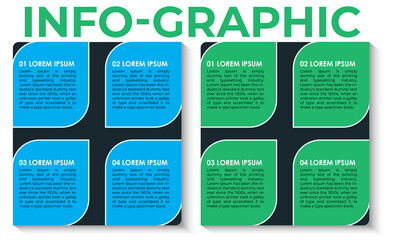 vector illustration Infographic design template with icons and 4 steps. 