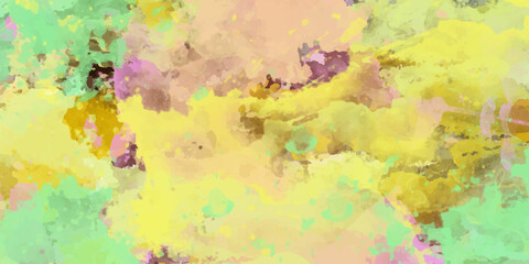 Fototapeta premium watercolor hand painted background. Watercolor background in blue and green colors. Abstract watercolor paint background by teal color blue and green with liquid fluid texture for background.
