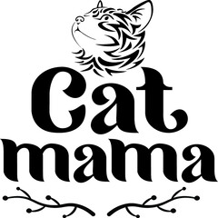 Cat T-shirt and SVG Design 