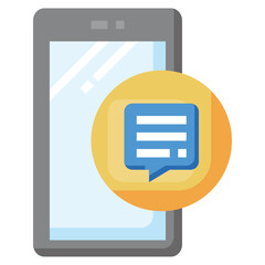 MESSAGE flat icon,linear,outline,graphic,illustration