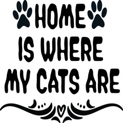 Cat T-shirt and SVG Design 