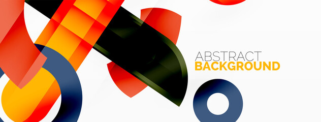 Obraz premium Color geometric stripes, lines abstract background. Minimal geometric template for wallpaper, banner, presentation