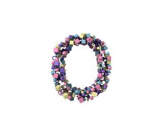 Shape Themed Font Letter O