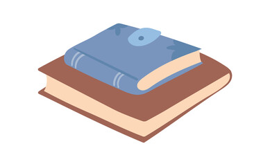 Books. Vector illustration in a flat style.