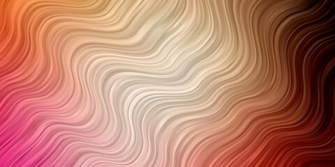 Light Red, Yellow vector template with curves.