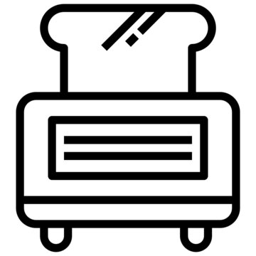 recommend clip art: TOASTER line icon,linear,outline,graphic,illustration