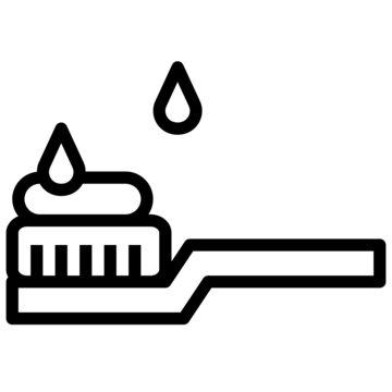 recommend clip art: TOOTHBRUSH line icon,linear,outline,graphic,illustration