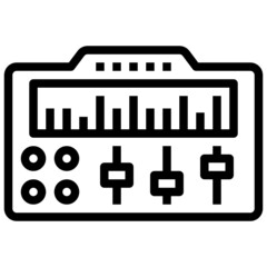 MIXER line icon,linear,outline,graphic,illustration