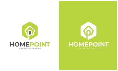 Home Point Building Logo Template