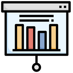 CHART filled outline icon,linear,outline,graphic,illustration