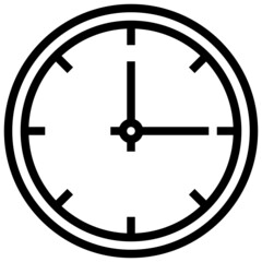 CLOCK line icon,linear,outline,graphic,illustration