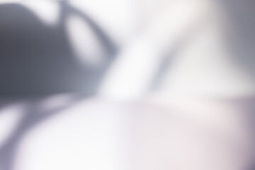 sunlight shadow on abstract blur white wall background texture