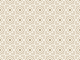 Elegant abstract floral ornament. Seamless pattern for background, wallpaper, textile printing, packaging, wrapper, etc.