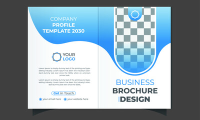 A4 brochure cover design template. minimal multipage business brochure template design, 
Modern poster magazine, annual report flyer brochure advertising, bifold brochure layout
