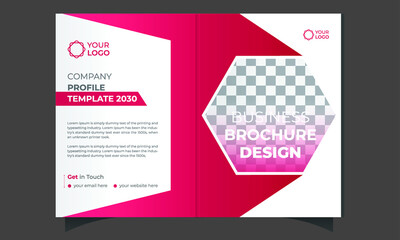 Brochure cover design template A4. minimal multipage business brochure template design, 
Modern poster magazine, annual report flyer brochure advertising, bifold brochure layout