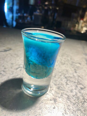 alien liquor blue cocktail drink