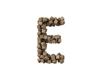 Package Themed Font Letter E