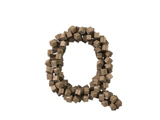 Package Themed Font Letter Q