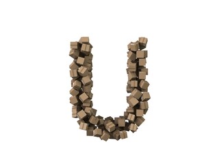 Package Themed Font Letter U