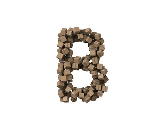 Package Themed Font Letter B