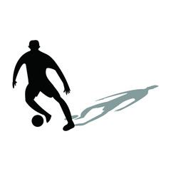icon playing football with a transparent background