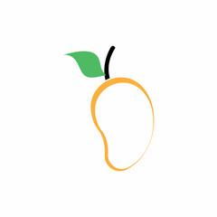 mango fruite logo image style of nature icon design