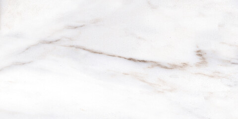 White Carrara Marble Texture Background With Curly Grey-Brown Coloured Veins, It Can Be Used For Interior-Exterior Home Decoration and Ceramic Decorative Tile Surface, Wallpaper, Architectural Slab.