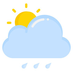 RAINY flat icon,linear,outline,graphic,illustration