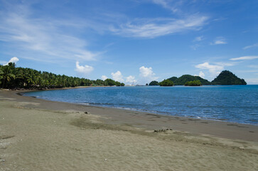 View and landscape of Mindanao Region, The Philippines, Lanuza area and Cortes.