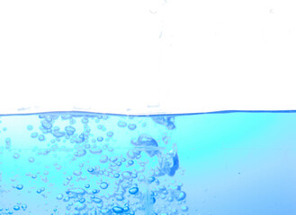 Naklejka na ściany i meble water, close-up of water splashes, white background