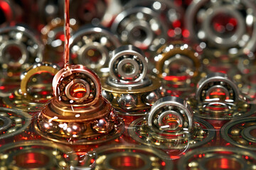 Lubricating oil. Ball bearing.