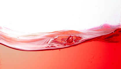 water, close-up of water splashes, white background