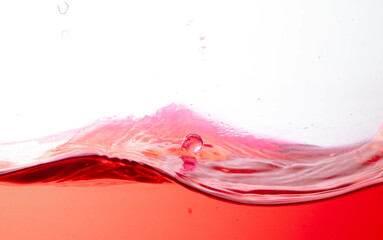 water, close-up of water splashes, white background