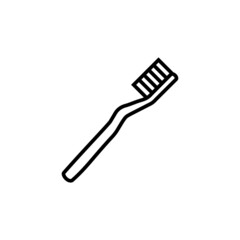 toothbrush icon vector design templates