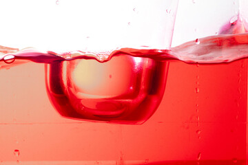 Fototapeta premium water, close-up of water splashes, white background