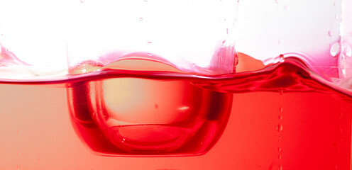 water, close-up of water splashes, white background