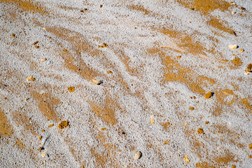 Abstract color sand texture at kaolin mine