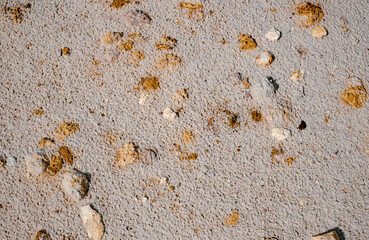 Abstract color sand texture at kaolin mine