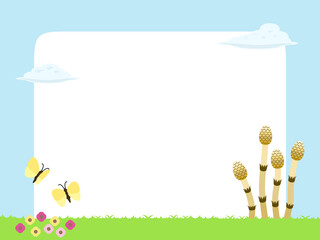 春のフレーム素材