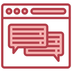 COMMUNICATION red line icon,linear,outline,graphic,illustration