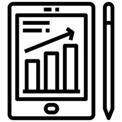 ANALYTICS line icon,linear,outline,graphic,illustration