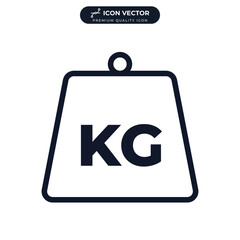 weight icon symbol template for graphic and web design collection logo vector illustration