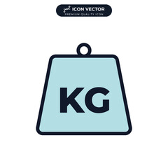 weight icon symbol template for graphic and web design collection logo vector illustration