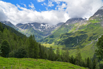 Fototapeta na wymiar Landschaft im Nationalpark Hohe Tauern in Österreich 