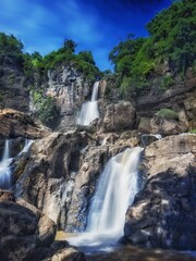 waterfall in the mountains, cimarinjung