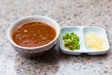 Suki sauce is a chili sauce suki asia style food jaew dipping sauce as thai spicy dipping sauce