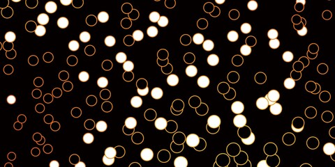 Dark Orange vector layout with circles.