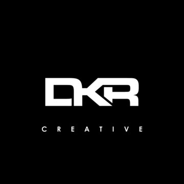 DKR Letter Initial Logo Design Template Vector Illustration