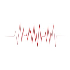 Pulse line ilustration vector template